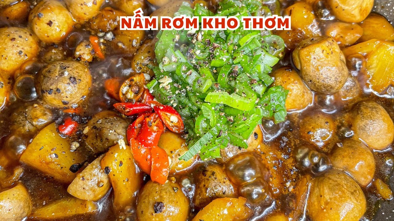 Nấm rơm kho thơm